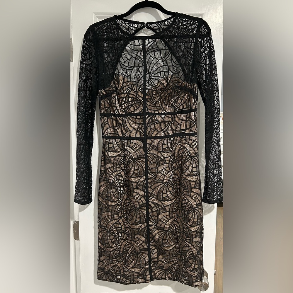 Monique Lhuillier overtones sheath dress